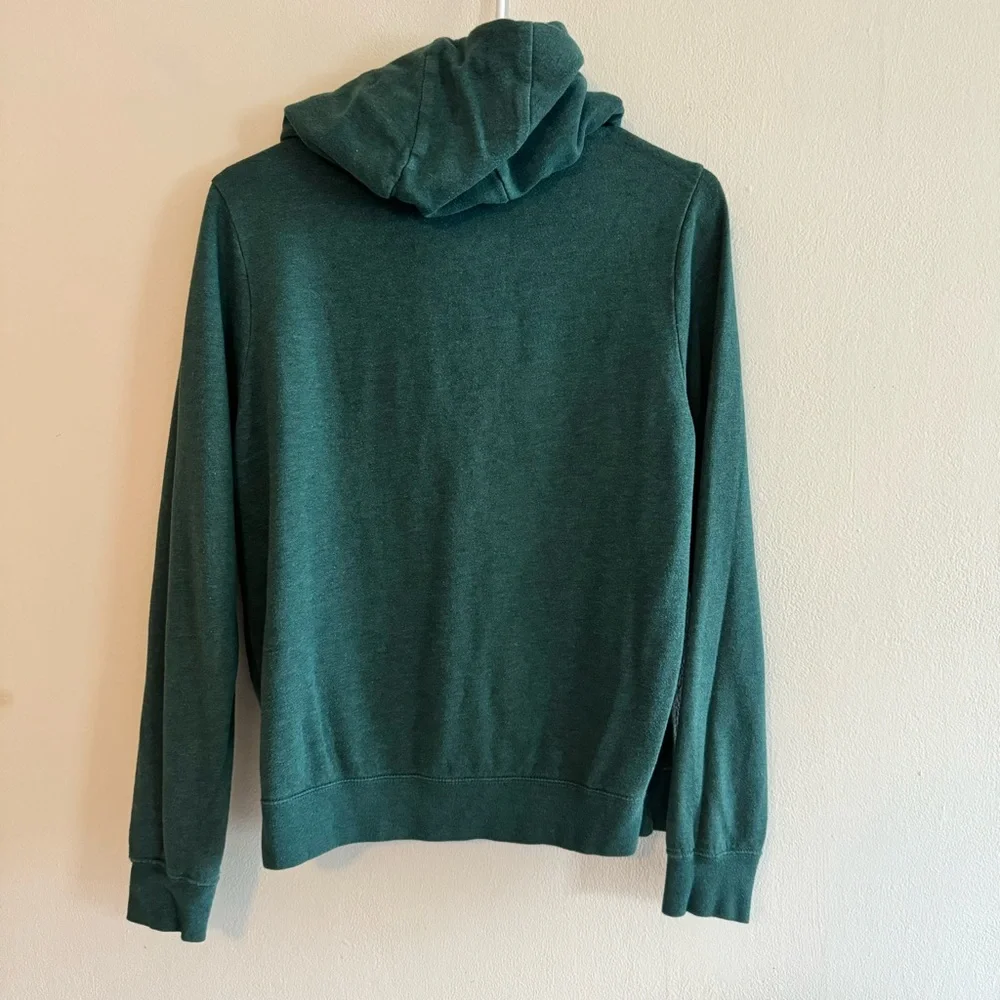Women's S Small Nike Green High Neck Pullover Logo Hoodie - Picture 5 of 5